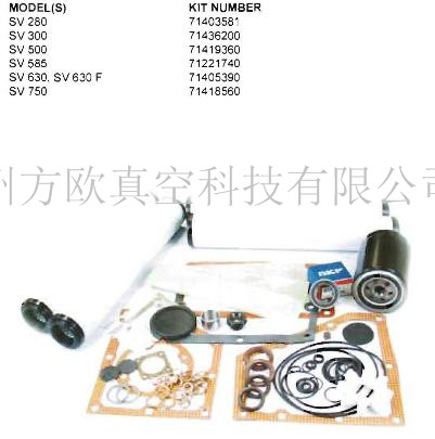 莱宝真空泵SV280-750大维修包 